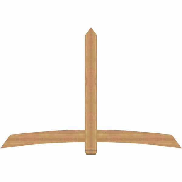 Ekena Millwork Bellingham Timber Gable Bracket, Western Red Cedar, 84"W x 56"H x 3 1/2"D x 5 1/2"F, 16/12 Pitch GBW084X56X0406BEL00SWR - main